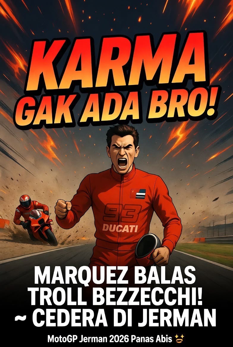 Marc Marquez Balas Troll soal ‘Karma’ Cedera Bezzecchi: “Karma Itu Gak Ada Bro!”&nbsp;🔥🏍️