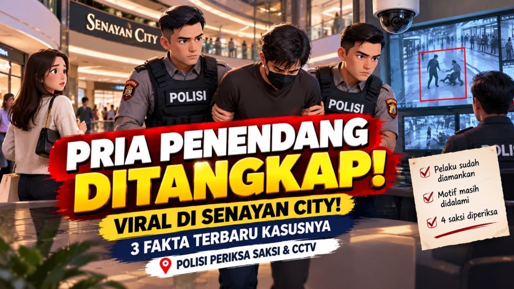 Pelaku Penendangan Wanita di Senayan City Diciduk Polisi, Berikut 3 Poin&nbsp;Pentingnya