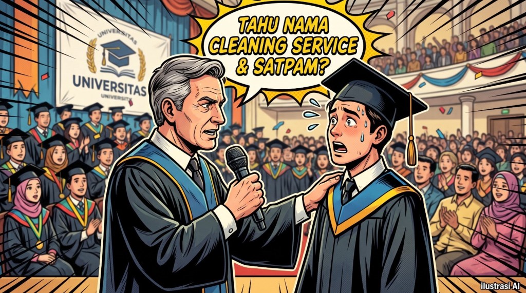 Momen Haru di Wisuda UIN Makassar: Rektor Uji Lulusan Sebutkan Nama Satpam dan Cleaning&nbsp;Service