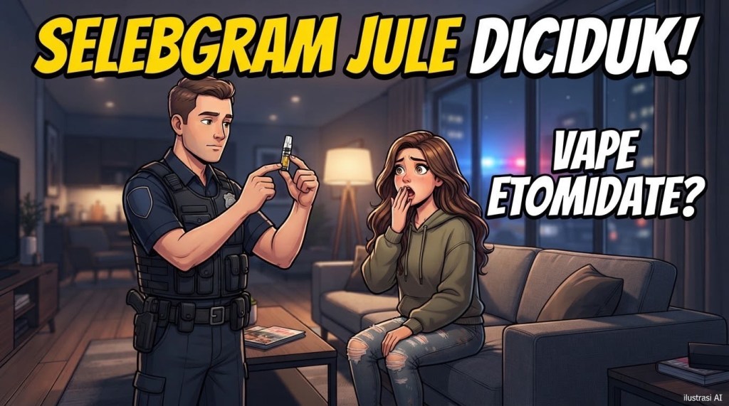 Penangkapan Selebgram Jule oleh Polisi Terkait Kasus Vape Berisi&nbsp;Etomidate
