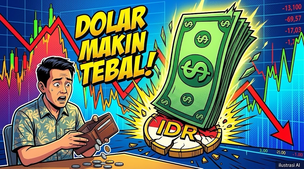 Tekanan Dolar AS Menguat, Nilai Tukar Rupiah Terpuruk di Level&nbsp;Rp17.825