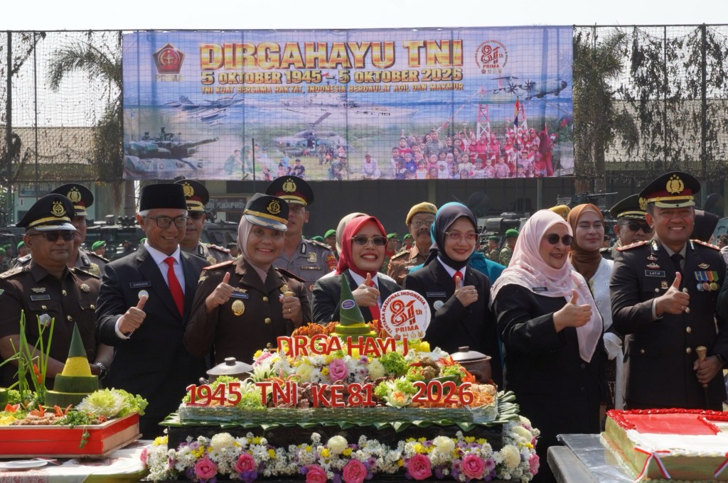Peringatan HUT ke-81 TNI, Pemkab Kediri Tegaskan Komitmen Sinergi Pembangunan&nbsp;Daerah