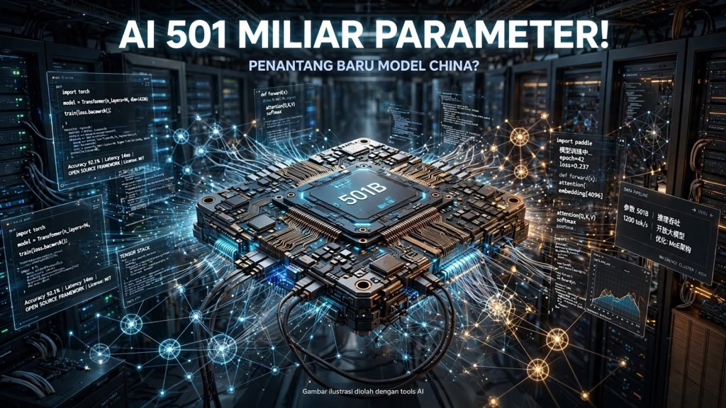 Model AI Terbaru dengan 501 Miliar Parameter Hadir untuk Tantang Dominasi Open-Weight China
