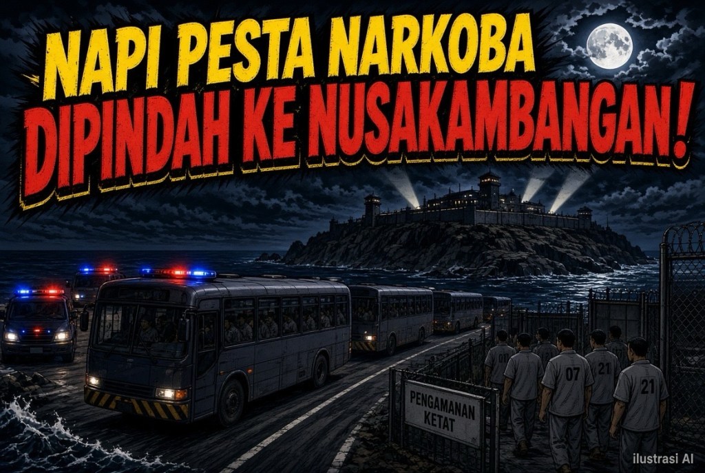 Narapidana yang Terlibat Pesta Narkoba di Rutan Depok Dipindahkan ke&nbsp;Nusakambangan