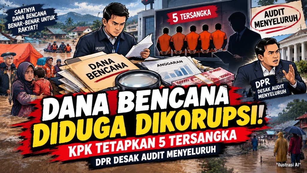 Dugaan Korupsi Dana Kebencanaan BNPB: KPK Tetapkan Lima Tersangka, DPR Tuntut Audit Menyeluruh