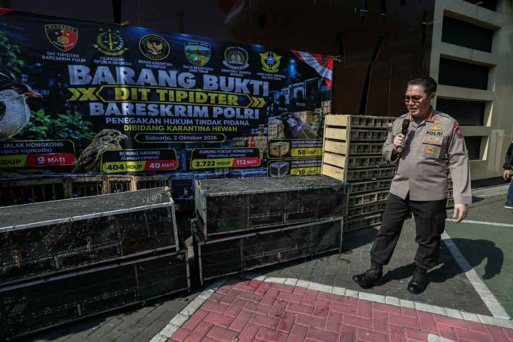 Bareskrim Gagalkan Penyelundupan Ribuan Burung Ilegal di Sidoarjo Serta Tangkap 2 WN&nbsp;Vietnam