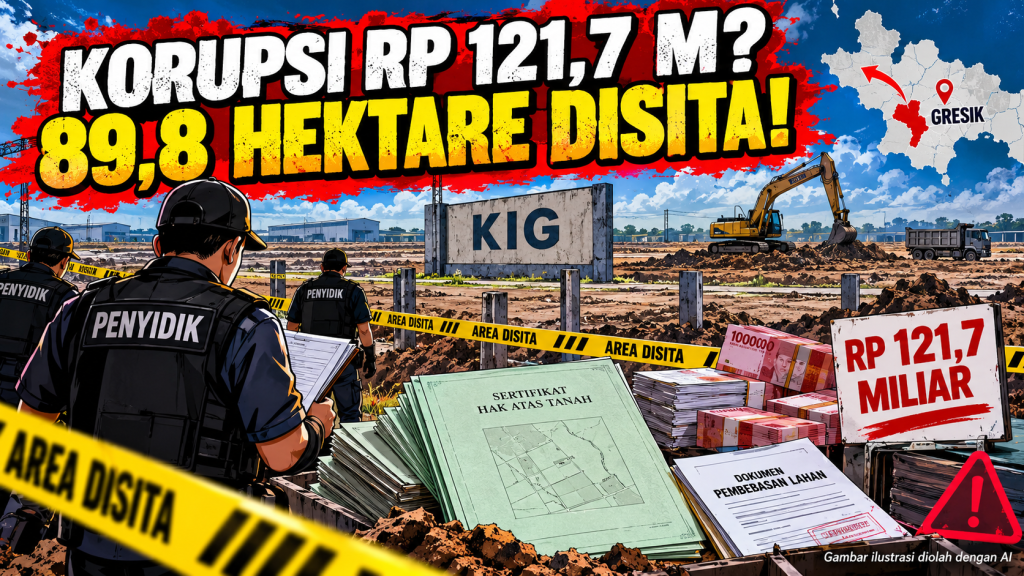 Penyitaan 66 Bidang Tanah KIG di Gresik Terkait Penyelidikan Dugaan Korupsi Rp 121,7&nbsp;Miliar